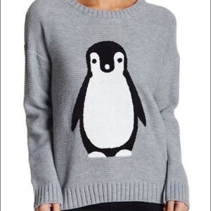 Love, Zoey penguin knit sweater